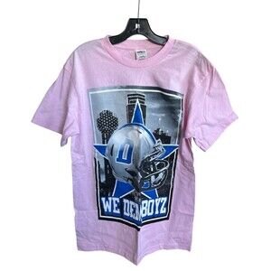 Shaka Active Dallas Cowboys We Dem Boyz Women’s T-Shirt Pink Size Large